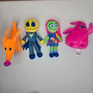 NBC Nightmare Before Christmas Plush Set Jack Sally Zero Oogie Boogie Disney Jus